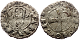 CRUSADERS. Bohemond III or IV (c.1149-1233).Denier, (Billon, 0.70 g 16 mm). Antioch.