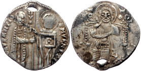 Giovanni Soranzo, AR, Grosso. (Silver, 2.09 g. 20 mm.) Italy, Venice. 1312-1328 AD.