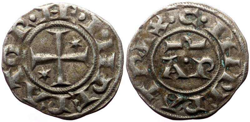 Sicily, Henry VI and Constance (1194-1196) AR Denaro. Brindisi. Sicily, Henry VI...