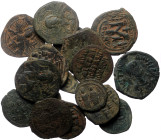 17 Byzantine AE coins (Bronze, 133,59g)