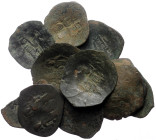 11 Byzantine AE coins (Bronze, 28,87g)