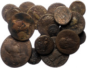 19 Ancient AE coins (Bronze, 112,42g)
