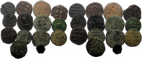 14 Byzantine AE coins (Bronze, 122,22g)