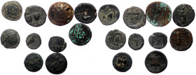 10 Ancient AE coins (Bronze, 38,23g)