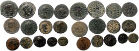 13 Ancient AE coins (Bronze, 87,43g)