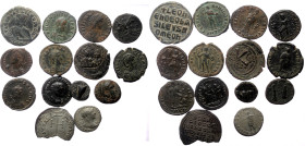 12 Ancient AE coins (Bronze and silver, 69,26g)