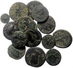 15 Ancient AE coins (Bronze, 63,13g)