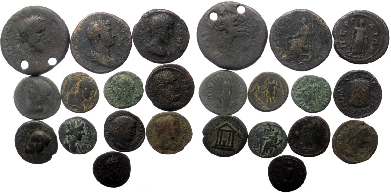 12 Roman Provincial AE coins (Bronze, 112,05g) 12 Roman Provincial AE coins (Bro...