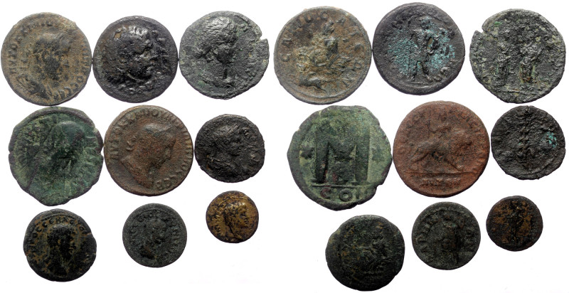 9 Ancient AE coins (Bronze, 85,83g) 9 Ancient AE coins (Bronze, 85,83g)

Weigh...