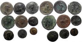 9 Ancient AE coins (Bronze, 85,83g)