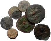 9 Ancient AE coins (Bronze, 58,30g)
