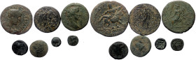 7 Roman Provincial coins (Bronze, 40,55g)