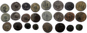 12 Roman AE coins (Bronze, 40,14g)