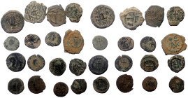 16 Roman AE coins (Bronze, 21,47g)