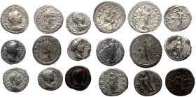 9 Roman AR coiins (Silver, 27,40g)