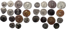 14 Ancient AE coins (Silver, 43,78g)
