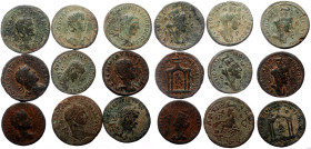 9 Roman Provincial AE coins (Bronze, 142,86g)