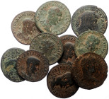 10 Roman Provincial AE coins (Bronze, 160,69g)
