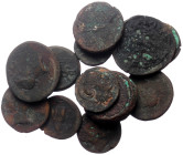 12 Ancient AE coins (Bronze, 36,04g)