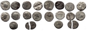 10 Roman Republic AR coins (Silver, 32,88g)