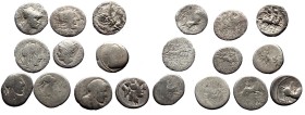 10 Roman Republic AR coins (Silver, 31,05g)