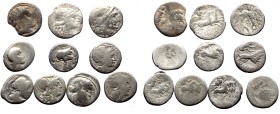 10 Roman Republic AR coins (Silver, 34,12g)