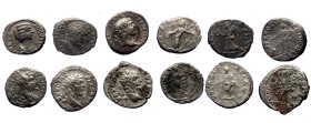 7 Roman Imperial AR coins (Silver, 19,55g)