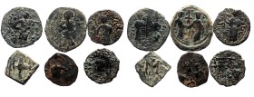 6 AE Arab-Byzantine coins (Bronze, 25,18g)