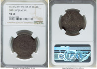 Charles I silver "Birth of James II" Medal 1633 AU53 NGC, MI-268-65, Eimer-126b. 30mm. By Nicolas Briot. Obv. Arms of Prince James with Ducal coronet ...