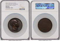 George IV bronze "Duke of York & Albany" Medal 1827 MS62 Brown NGC, BHM-1283, Eimer-1189. 60mm. By. B. Pistrucci. Obv. Head right. Rev. Laudatory twen...