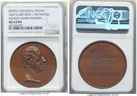 George IV bronze "Francis Henry Egerton" Medal 1829 MS63 Brown NGC, BHM-1340, Eimer-1209. 40mm. By A. Donadio. An unembellished design yet superior in...
