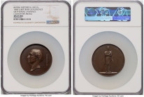 Victoria bronze "Sir Thomas Lawrence" Medal 1860 MS65 Brown NGC, BHM-2676, Eimer-1539. 56mm. By. G.G. Adams. Obv. Head of Lawrence left. Rev. Figure o...