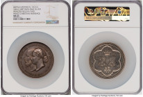 Victoria silver "Princess Helena & Prince Christian Marriage" Medal 1866 MS63 NGC, BHM-2859, Eimer-1583a. 64mm. By J.S. and A.B. Wyon. Obv. Conjoined ...