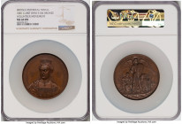 Victoria bronze "Volunteer Movement" Medal 1881 MS64 Brown NGC, BHM-3104, Eimer-1682. 64mm. By N. Macphail. Obv. Crowned bust of Victoria, almost faci...