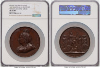 Victoria bronze "Victoria Diamond Jubilee" Medal 1897 MS66 Brown NGC, BHM-3510, Eimer-1815. 76mm. By. F. Bowcher. Obv. Crowned and draped bust of Quee...