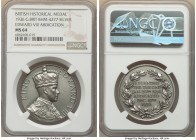 Edward VIII silver "Abdication" Medal 1936 ​​MS64 NGC, BHM-4277, 36mm. By L.E. Pinches. Obv. Crowned and robed bust right, wearing Chain of the Garter...