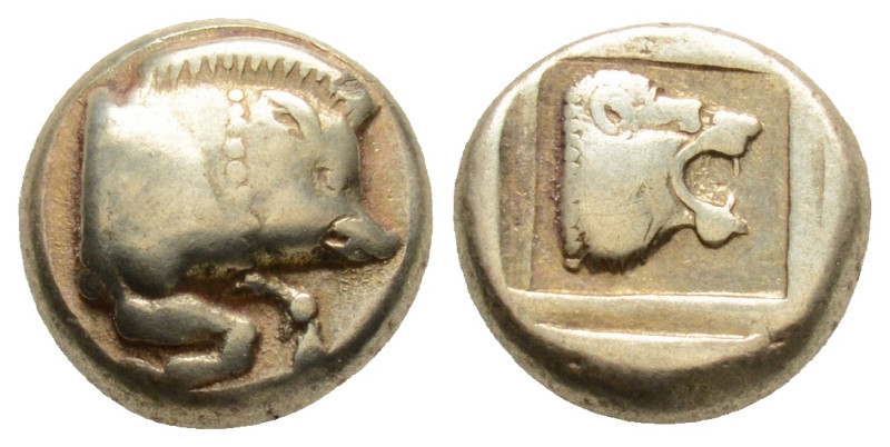 Greek, Lesbos, Mytilene (Circa 454-428/7 BC).
EL Hekte. (10,3 mm, 2.5 g)Forepar...