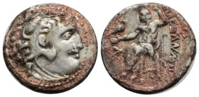 Greek, Kings of Macedon Alexander III (336-323 BC) drachm 3,82 g. 17,9 mm. Head of Herakles right wearing lion skin Rev Zeus seated left on throne, ho...