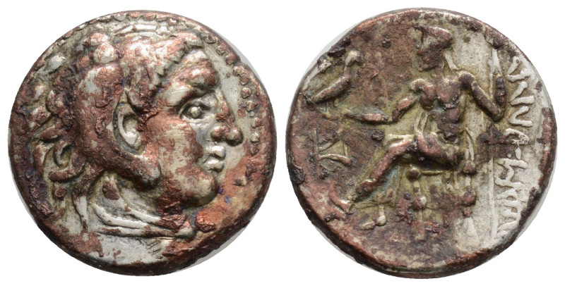 Greek Kings of Macedon.. Alexander III "the Great" 336-323 BC. rachm AR, 16,6 mm...