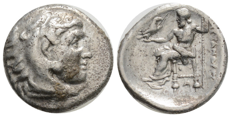 Greek Kings of Macedon. Alexander III "the Great" 336-323 BC. rachm AR, 18 mm., ...