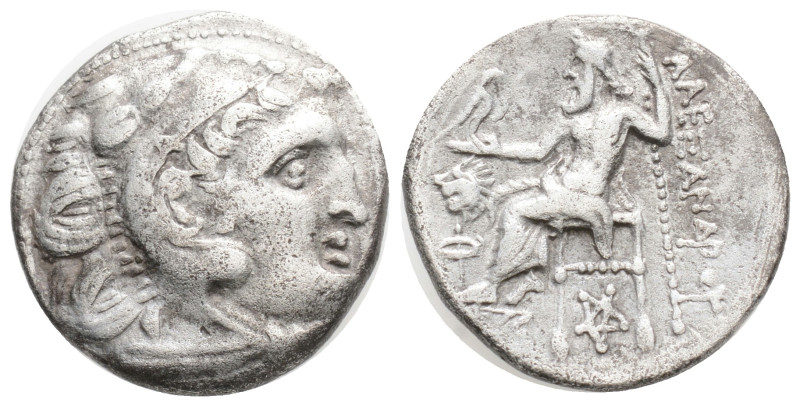Greek, Kings of Macedon. Kolophon. Alexander III "the Great" 336-323 BC. Drachm ...