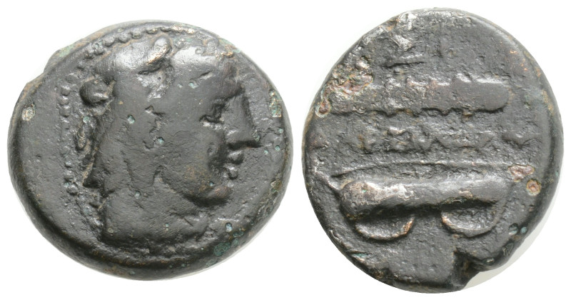 KINGS OF MACEDONIA, Alexander III. Be18. (Ae. 7,8 g / 19,4 mm). 336-323 BC Maced...