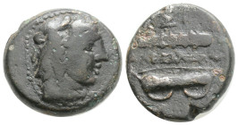 KINGS OF MACEDONIA, Alexander III. Be18. (Ae. 7,8 g / 19,4 mm). 336-323 BC Macedonian mint uncertain. (Price 266). F.