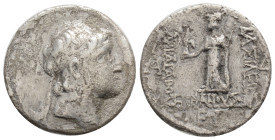 Greek KINGS OF CAPPADOCIA. Ariarathes VI Epiphanes Philopator, circa 130-112/0 BC. Drachm (Silver, 18,1 mm, 3,59 g,