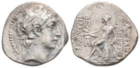 Seleukid Kingdom. Uncertain mint 175-164 BC. Antiochos Epiphanes (?) Drachm AR, 3,7 g. 18,4 mm.