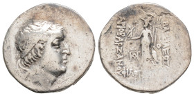 Greek
KINGS OF CAPPADOCIA, Ariobarzanes I Philoromaios (Circa 96-63 BC) AR drachm (17.6 mm, 3,5 g)
Obv: Diademed head of Ariobarzanes I right
Rev: ...