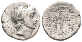 Greek
KINGS OF CAPPADOCIA, Ariobarzanes III Eusebes Philoromaios (Circa 52-42 BC) AR Drachm (16,5 mm, 3.5 g)
Obv: Diademed head right.
Rev: ΒΑΣΙΛΕΩ...