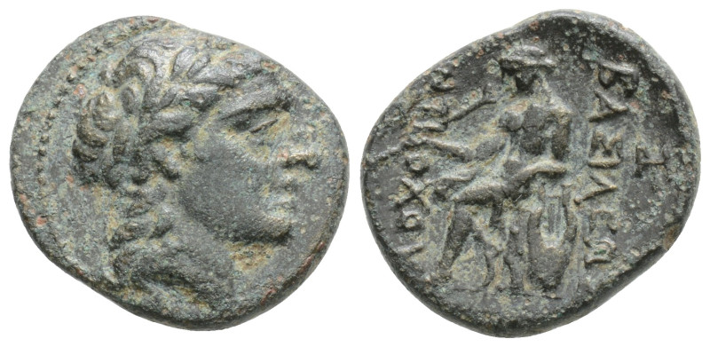 Greek
SELEUKID EMPIRE, Antiochos II Theos (Circa 261-246 BC) AE Bronze (17mm, 3...