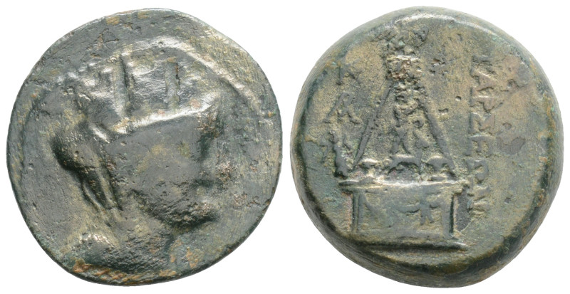 Greek, CILICIA, Tarsos (Circa 164-27 BC). AE Bronze (16,4 mm, 8,9 g)
Obv: Veile...