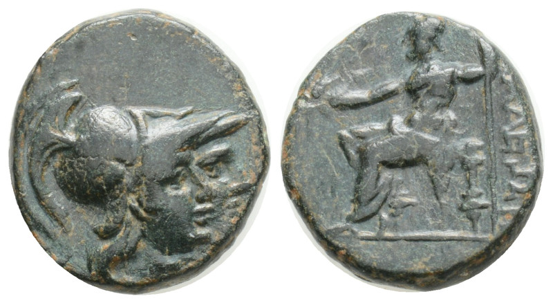 Greek, Pamphylia. Attaleia circa 200-0 BC. Bronze Æ, 3,5 g. 16,1 mm.